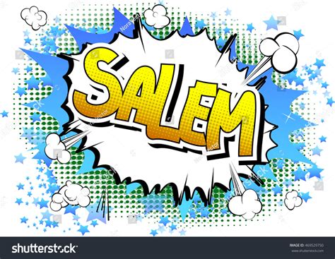 Salem Comic Book Style Word Stock Vector Royalty Free 469529750