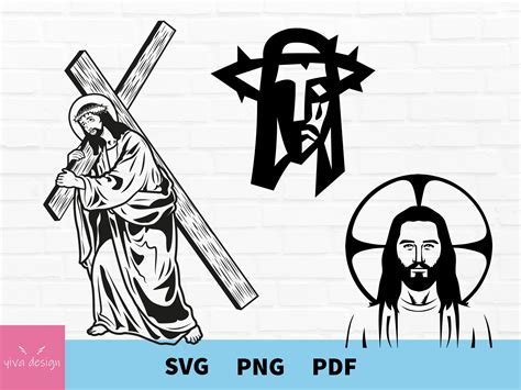 Jesus Cross Svg Jesus Svg Cross Svg Crucifix Svg Religious Etsy