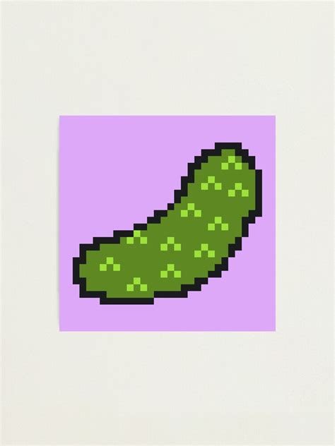 "Awesome Quirky Pixel Art Pickle Design" Photographic Print by ...