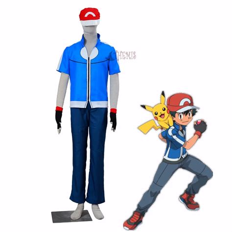 Buy Athemis Pokemon Ash Ketchum Cosplay Ash Ketchum Cosplay Costume Olm Team