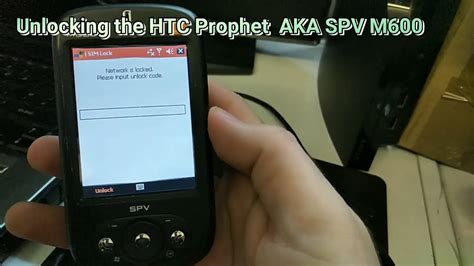 How To Unlock The Htc Prophet Aka Spv M Free Solution Youtube