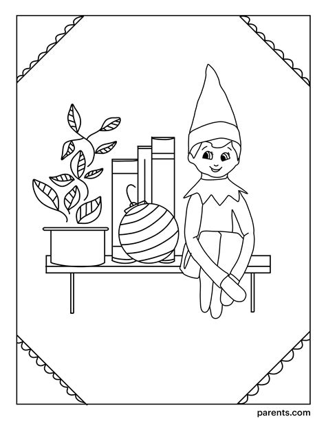 The Elf On The Shelf Coloring Pages - Coloring Home