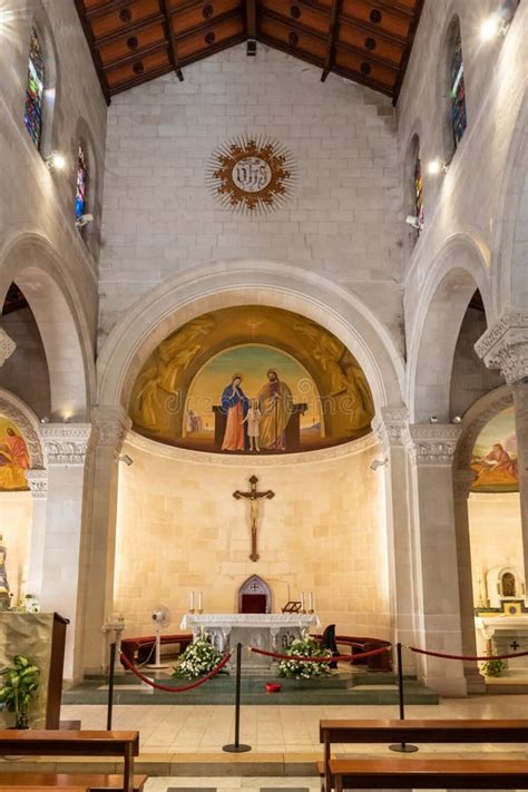 The Main Altar In The Main Hall Of The Saint Josephs Church Is Located