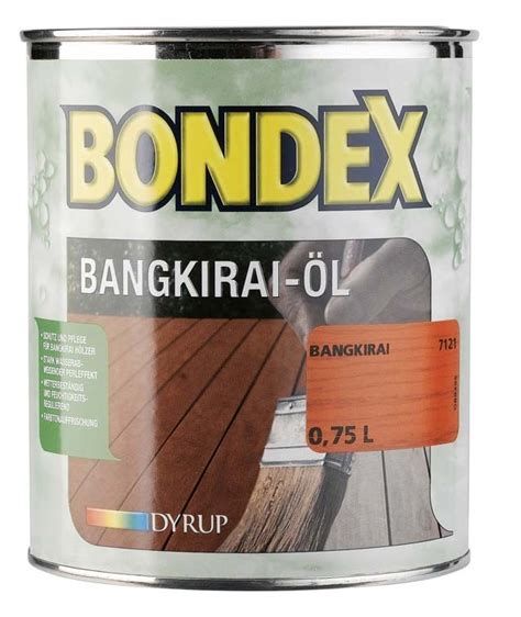 Test Holzöle - Bondex Bangkirai-Öl - sehr gut