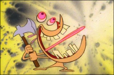 Len Ren Stimpy Lowres Axe Crazy Weapon Image View Gelbooru Anime Art Hentai