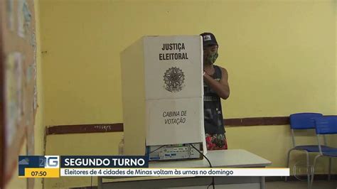 Quatro cidades mineiras vão ter 2º turno neste domingo Minas Gerais G1