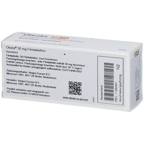 OTEZLA 30 Mg Filmtabletten 56 St Mit Dem E Rezept Kaufen Shop Apotheke