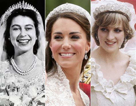 royal tiaras  pictures worn  kate middleton  queen