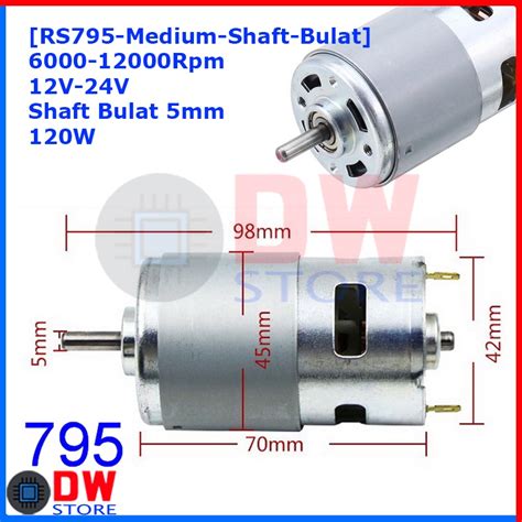 Jual Dinamo Dc Motor V Rpm High Speed High Torque W