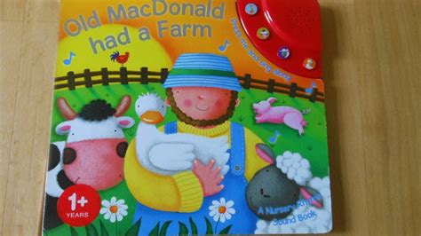 Old Macdonald Had A Farm A Nursery Rhyme Sound Book Youtube