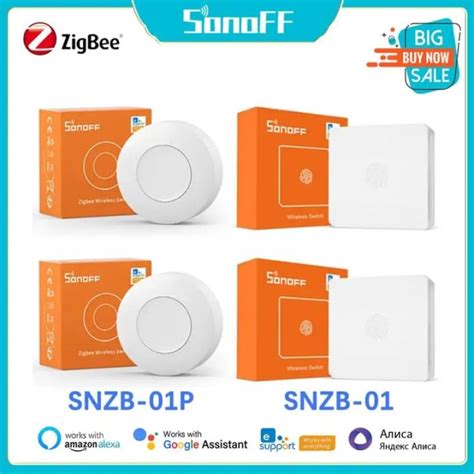 New Sonoff Snzb Snzb P Zigbee Wireless Switch Custom Button