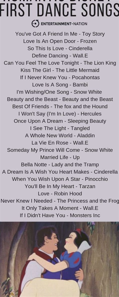 The most romantic Disney songs that would be perfect for your first ...