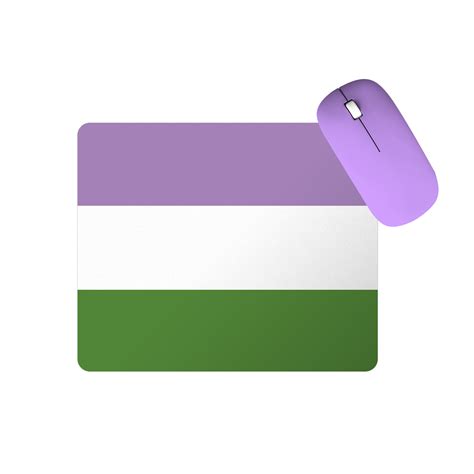 Mouse Pad Bandeira Do Orgulho Genderqueer Talysma