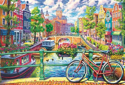 Puzzle Canale Di Amsterdam Pezzi Puzzle Mania It