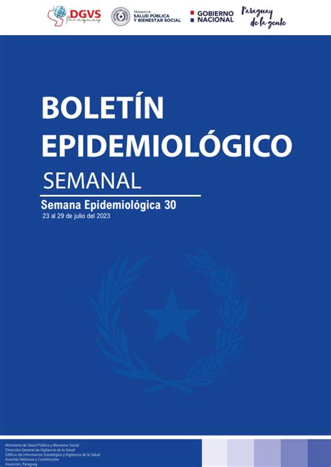 Boletín epidemiológico informate sobre la situación epidemiológica