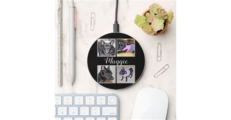 4 Photos Customizable Wireless Charger | Zazzle