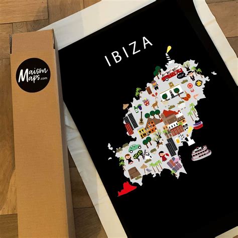 Poster Of Ibiza Paper Educational 50 X 70 Cm Kids World Map Nursery