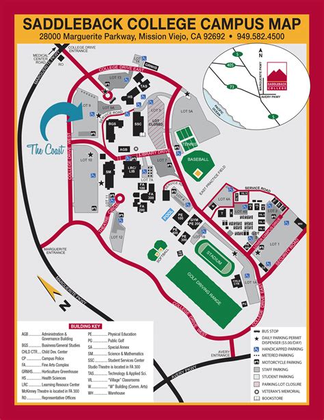 Saddleback Campus Map