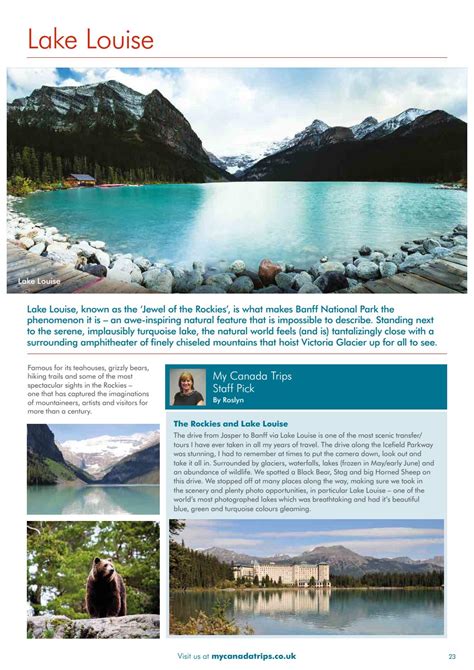 My Canada Trips Brochure By Stewart Travel Group Issuu