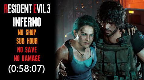 Resident Evil 3 Remake Inferno No Shop No Save No Damage Sub Hour