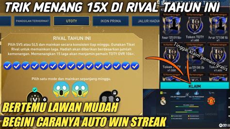 TRIK CARA BERTEMU LAWAN MUDAH EVENT RIVAL TAHUN INI DI BUKA LAGI YouTube