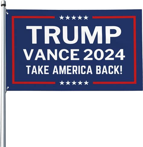 Trump Vance 2024 Flag 3x5 Blue Donald Trump 2024 President J D Vance