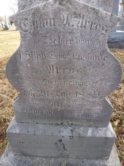 Emma Melinda Arras Find A Grave Reminne