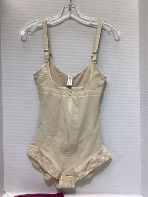 YIANNA WOMEN S TUMMY Control Shapewear Bodysuit With Zipper Nude L 8 69 PicClick UK