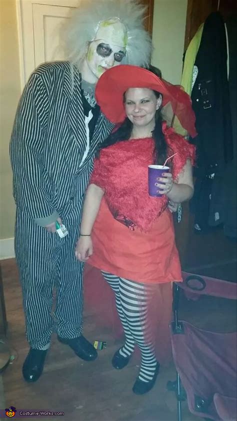 Beetlejuice and Lydia Adult Costumes | No-Sew DIY Costumes