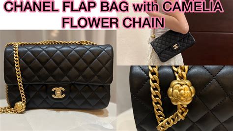 UNBOXING NEW CHANEL FLAP BAG WITH CAMELIA FLOWER CHAIN How To Wear