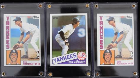 Lot Detail Don Mattingly New York Yankees Topps Baseball