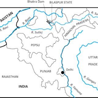 Characteristics of Bhakra Nagal Dam and Reservoir | Download Scientific ...