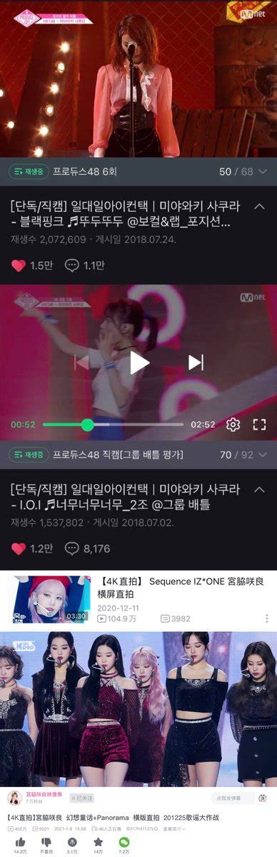 Sakura Chart On Twitter Sakura Total Fancam That Reach M Views