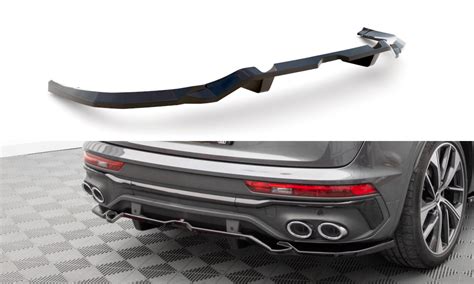 Central Rear Splitter With Vertical Bars Audi SQ5 Sportback Mk2