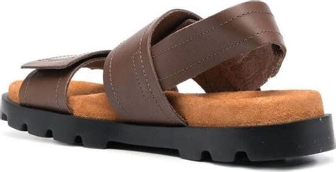 Camper Brutus Leren Slingback Sandalen Bruin Schoenen Nl