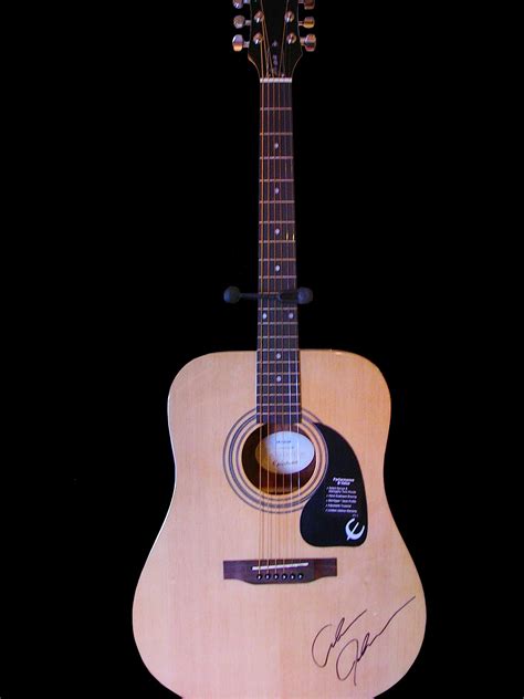 Charitybuzz: A Gibson Epiphone Acoustic Guitar Signed by Alan Jackson ...