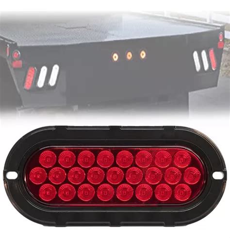 Plaf N Led Ovalado Pulgadas Para Cami N Led Luz Roja Cuotas Sin