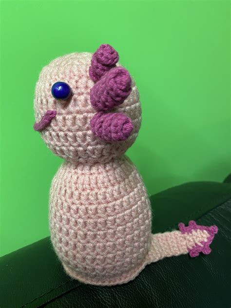 Inspired By Minecraft Axolotl Crochet Plush Toy Etsy