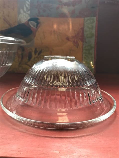 Hazel Atlas Aurora Clear Ribbed Depression Glass Mixing Bowls Etsy UK