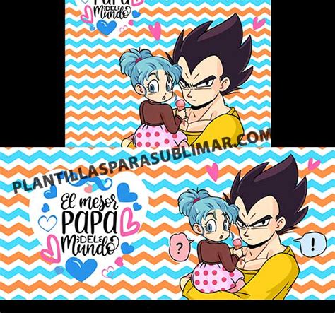 Dia Del Padre Goku Vegeta Plantilla Plantillas Para Sublimar The Best