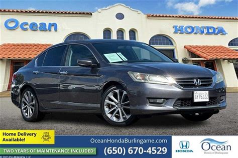 Pre-Owned 2015 Honda Accord Sport 4D Sedan in Burlingame #57D04045 ...