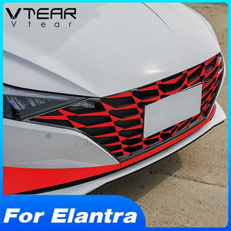 Vtear Car Grille Cover Sticker Front Bumper Ventilation Mesh Decorative