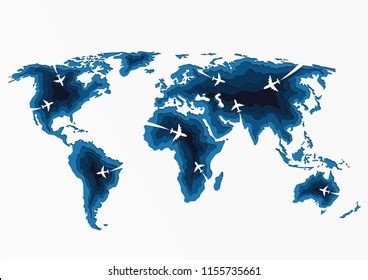 World Travel Map Poster Travel Tourism Stock Vector (Royalty Free ...