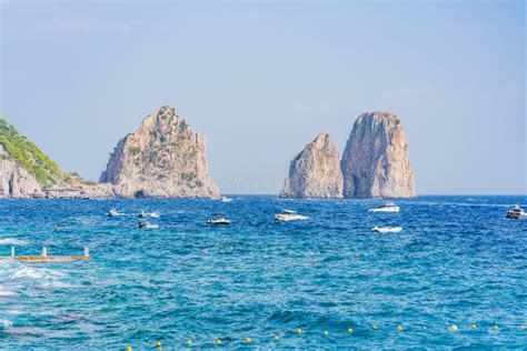 Faraglioni Rocks Capri Italy Stock Photo Image Of Coast Place