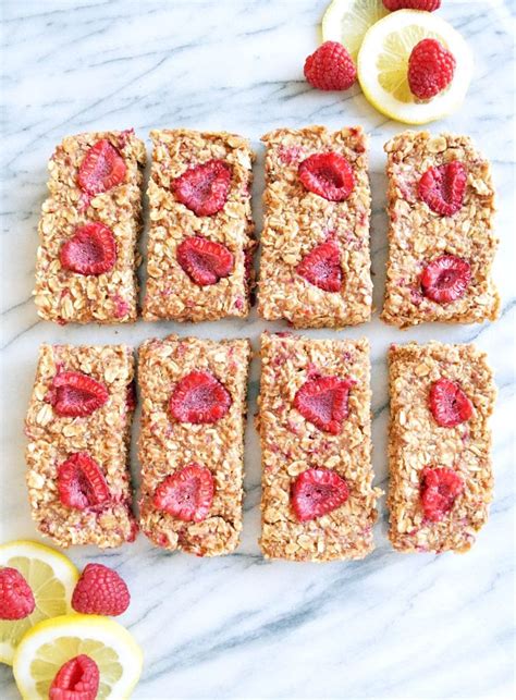 Vegan No Bake Lemon Raspberry Granola Bars Sweet Vegan Sara Recipe Raspberry Granola