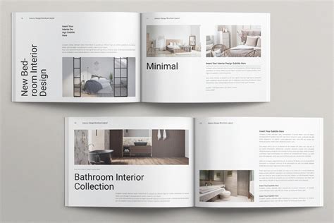 Digital Interior Design Brochure Layout Landscape - Design Cuts