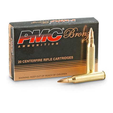 Pmc Bronze Remington Fmj Bt Grain Rounds