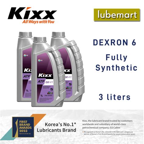 Gs Kixx Dx Vi Fully Synthetic Atf Oil Dexron X Liter Lazada