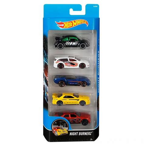 Carrinho Hot Wheels Set 5 Carros Nightburnerz Toyshow Tudo De