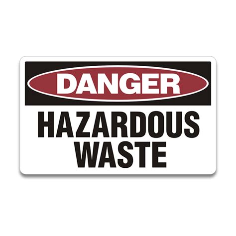 Hazardous Waste Danger Biohazard Warning Toxic Hazard Sticker Decal